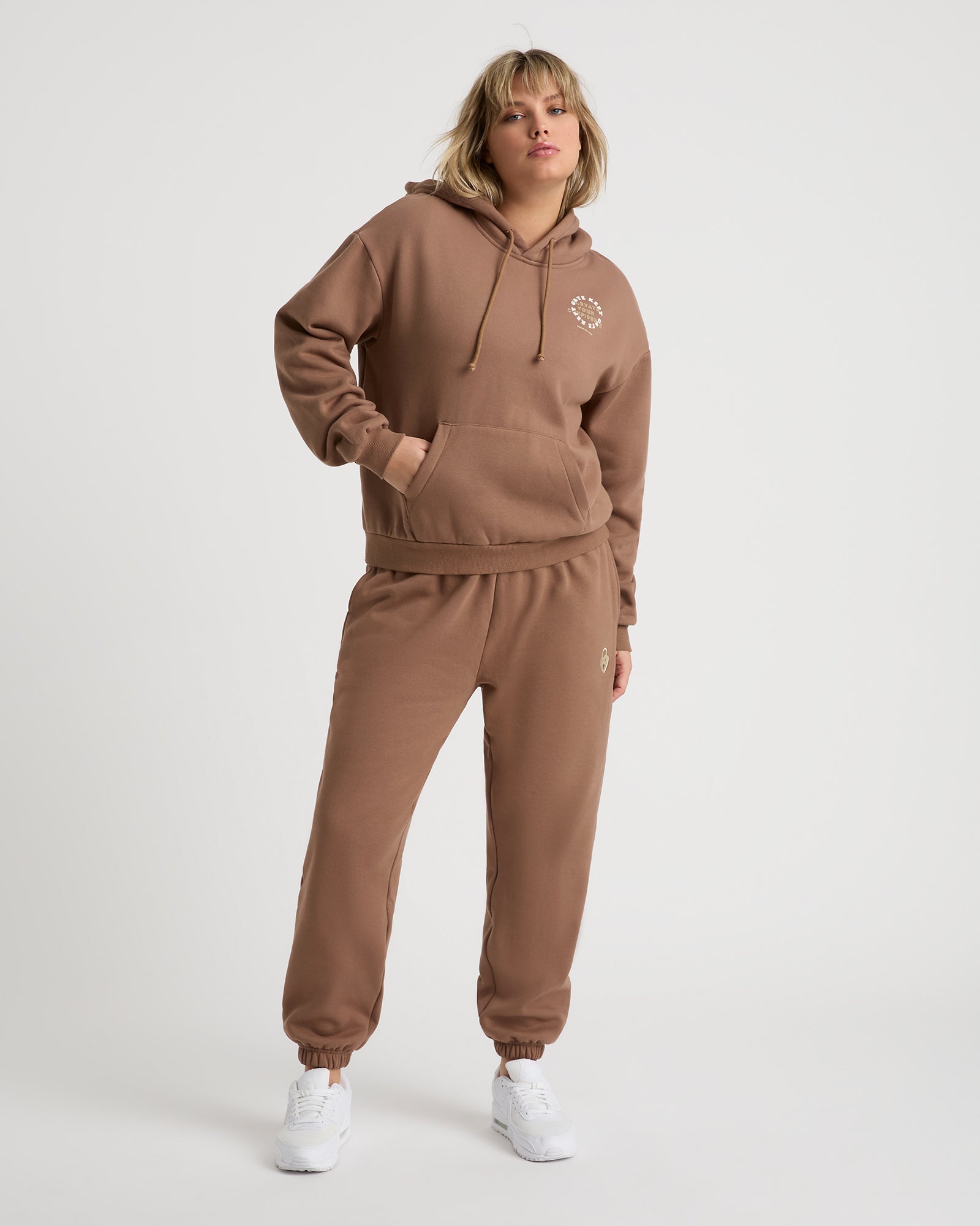 Edie unisex track pant - Mocha