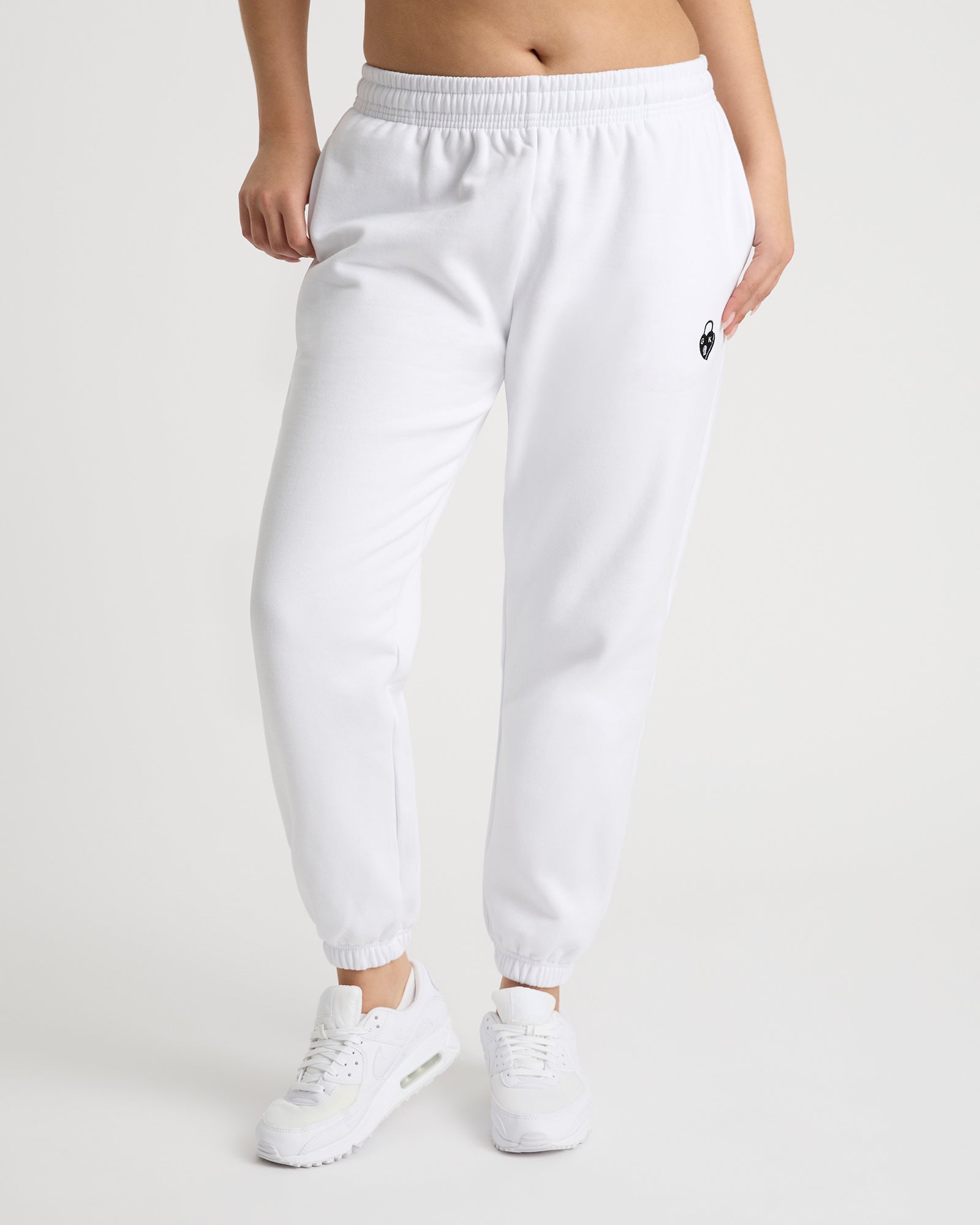 Edie unisex track pant - Ice White