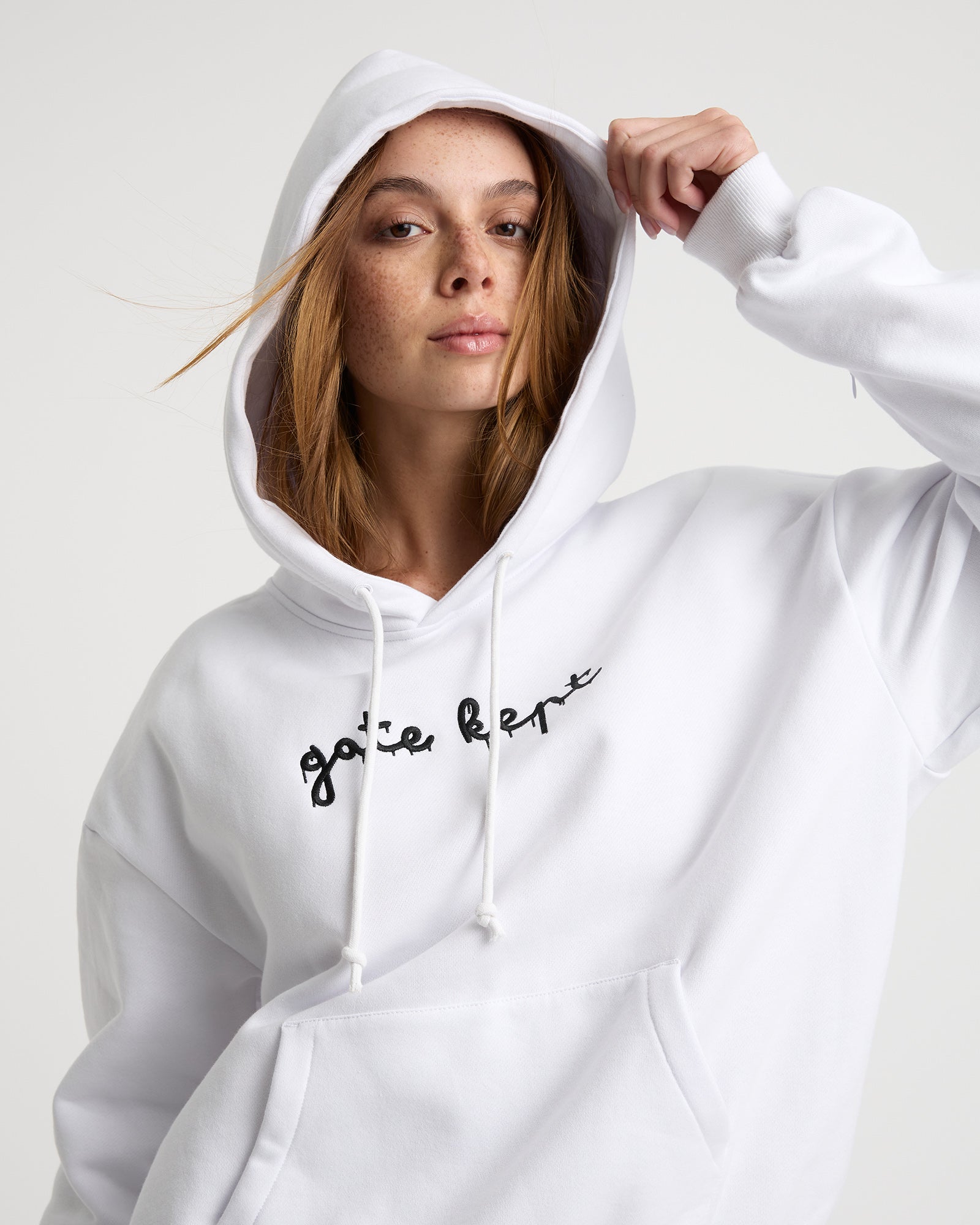 Edie unisex hoodie - Ice White