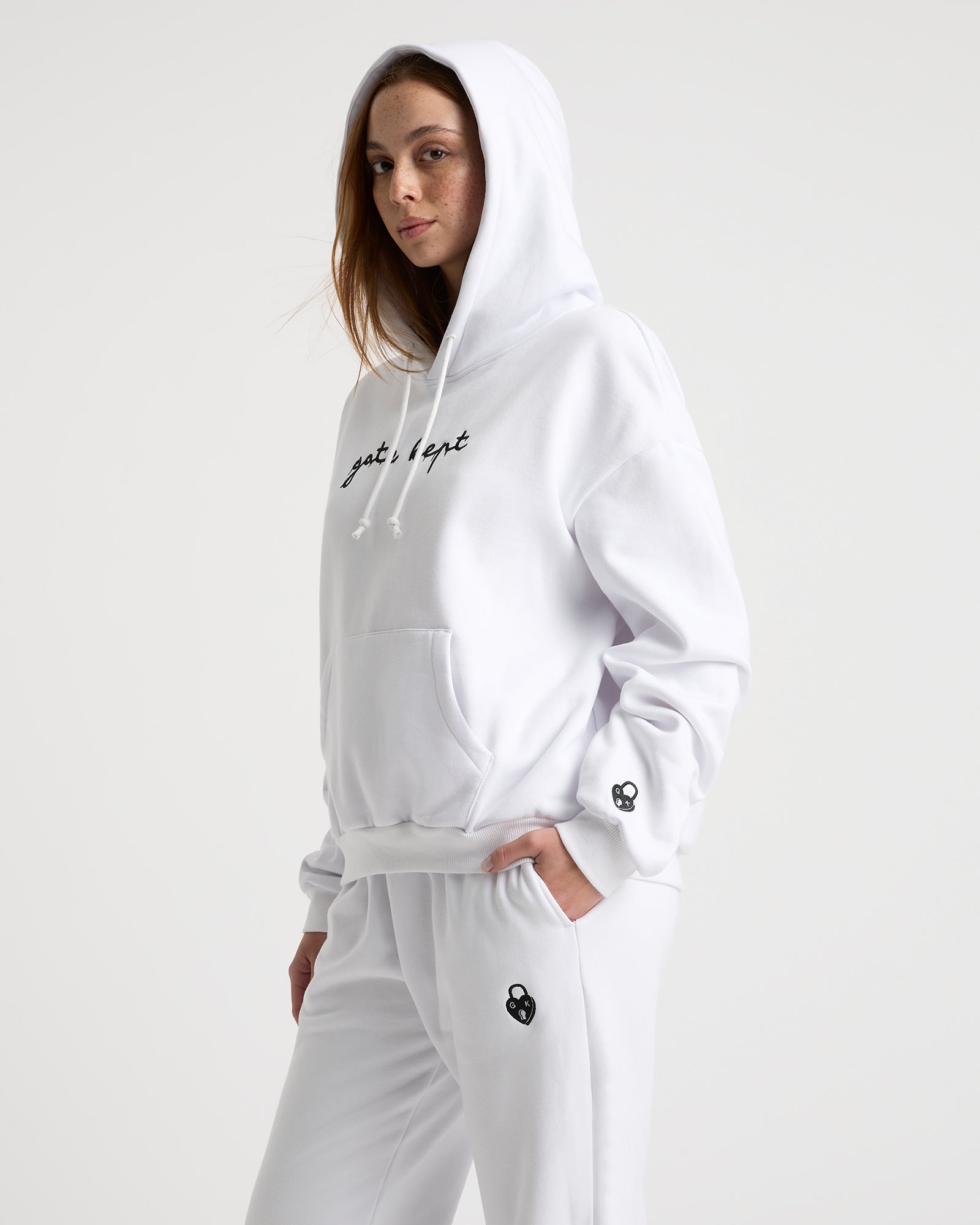 Edie unisex hoodie - Ice White