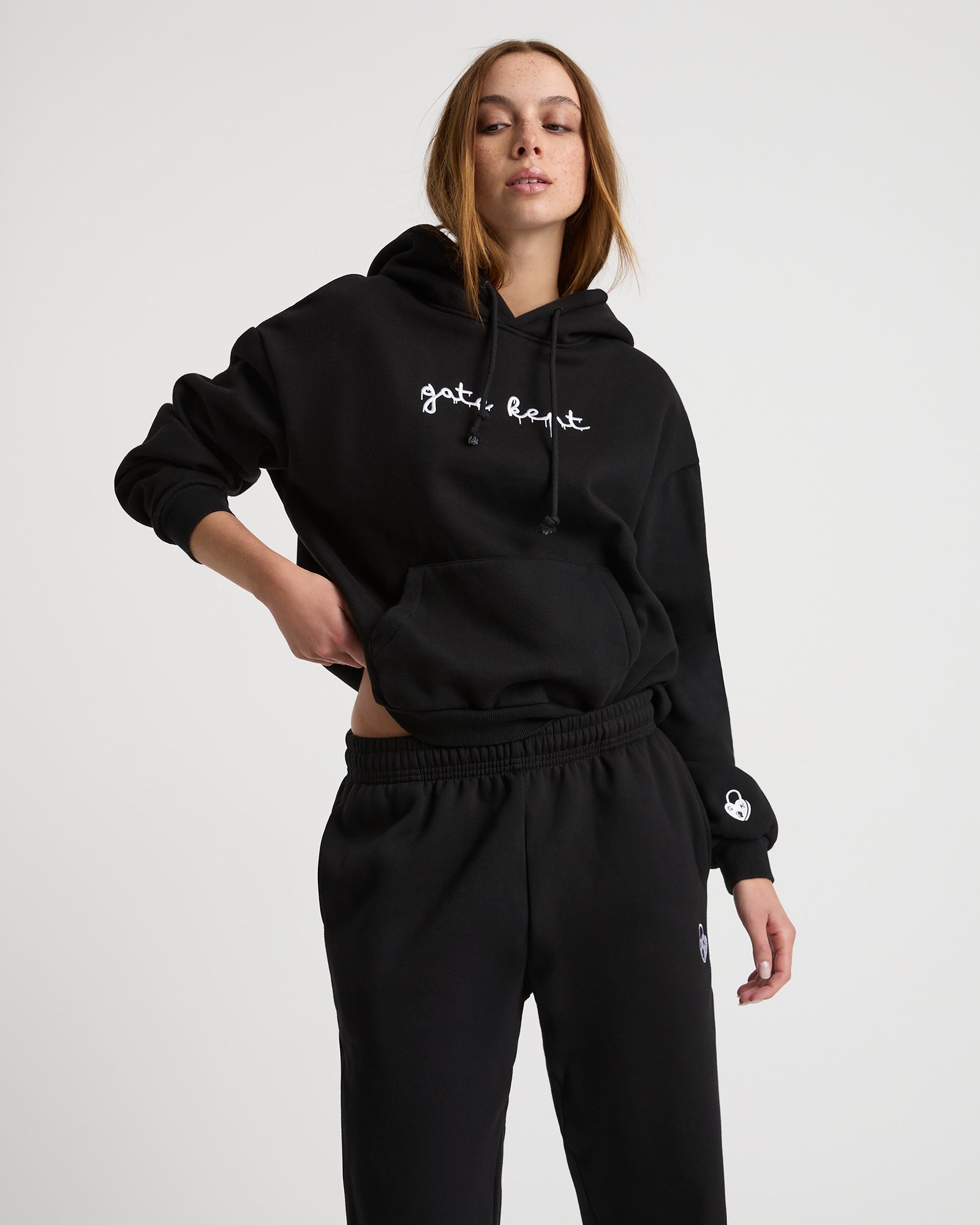 Edie unisex hoodie - Black