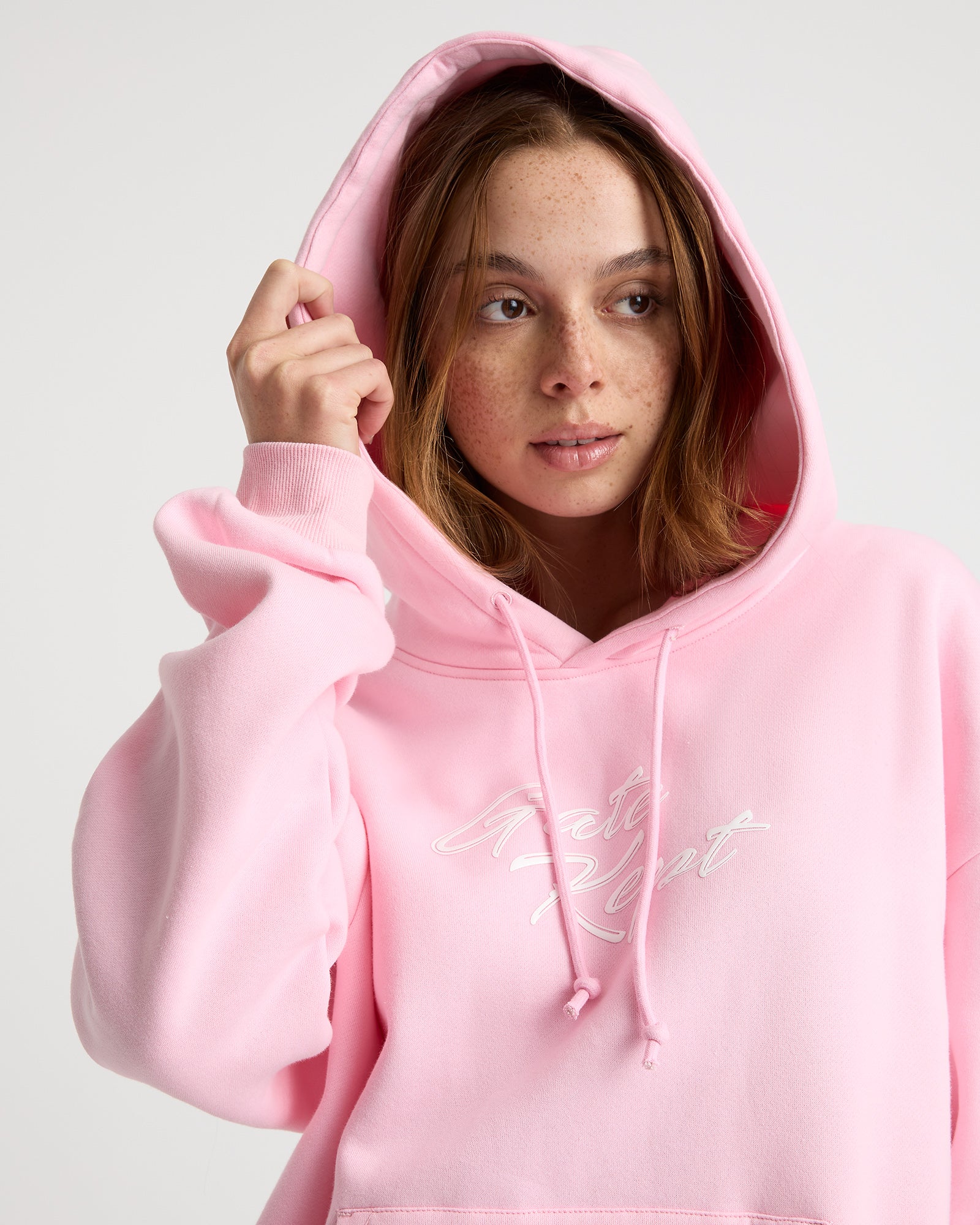 Edie unisex hoodie - Rosé Pink