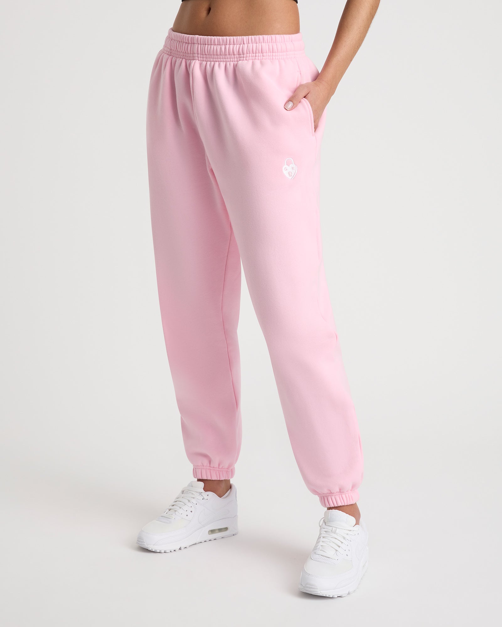 Edie unisex track pant - Rosé Pink