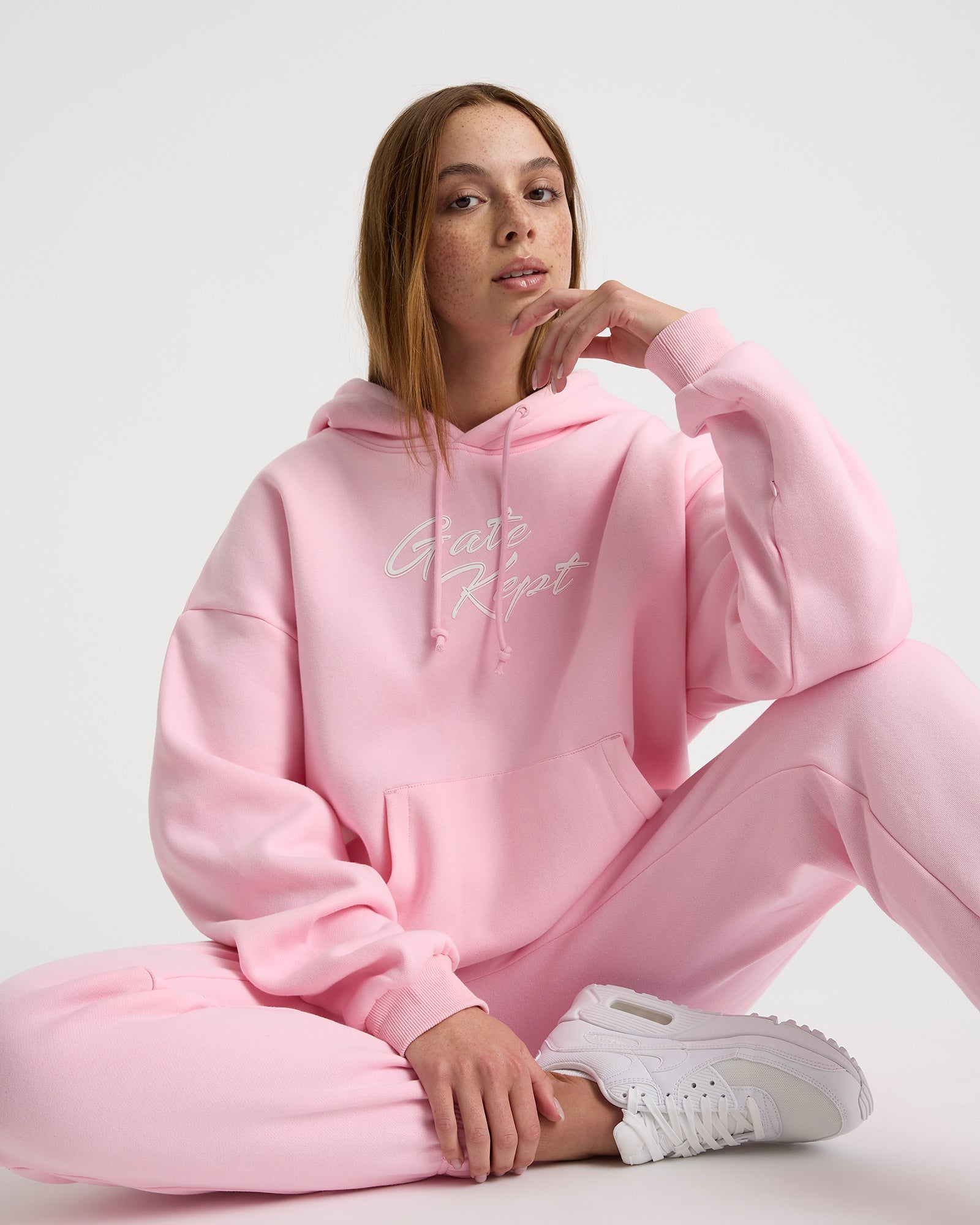 Edie unisex hoodie - Rosé Pink