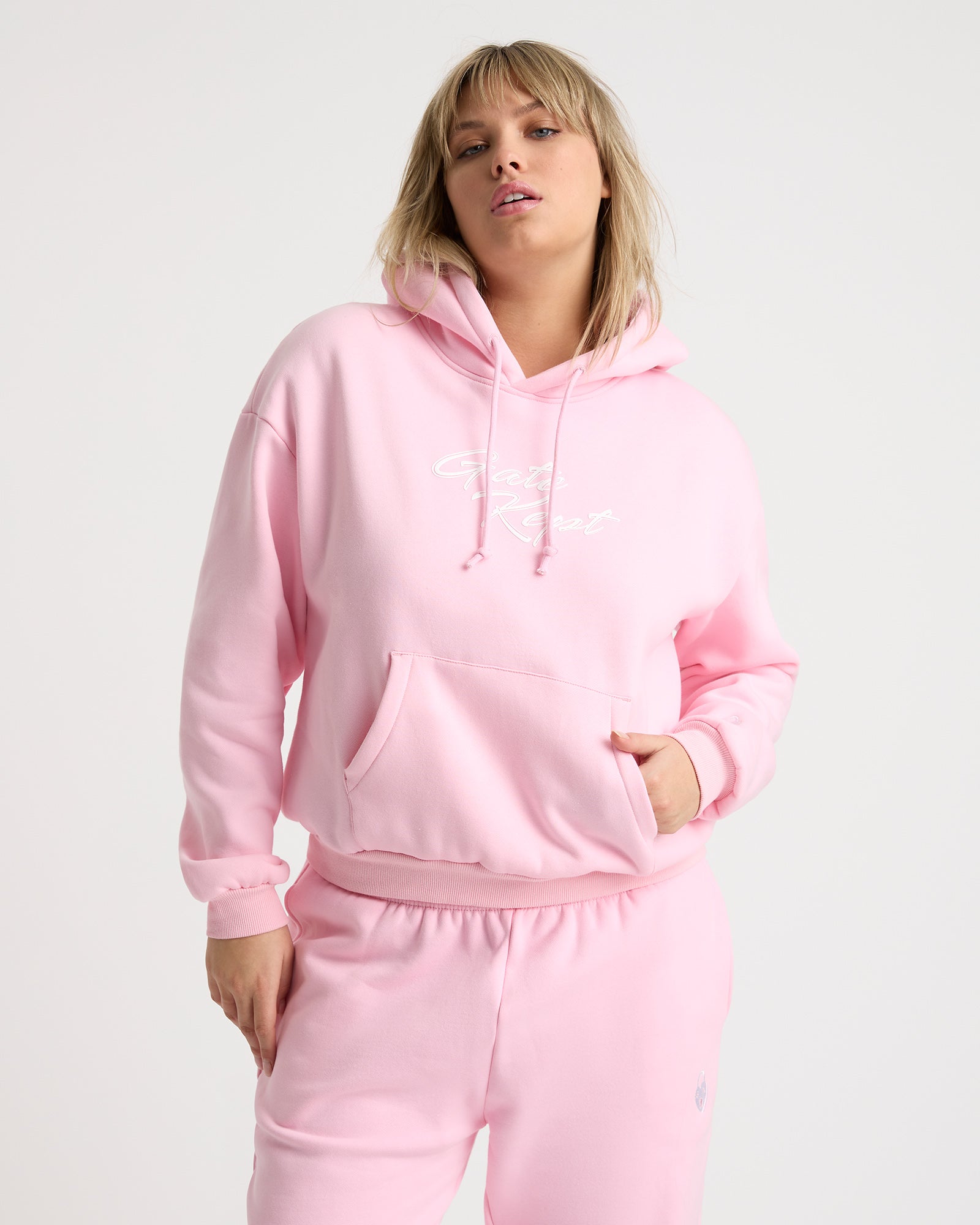 Edie unisex hoodie - Rosé Pink