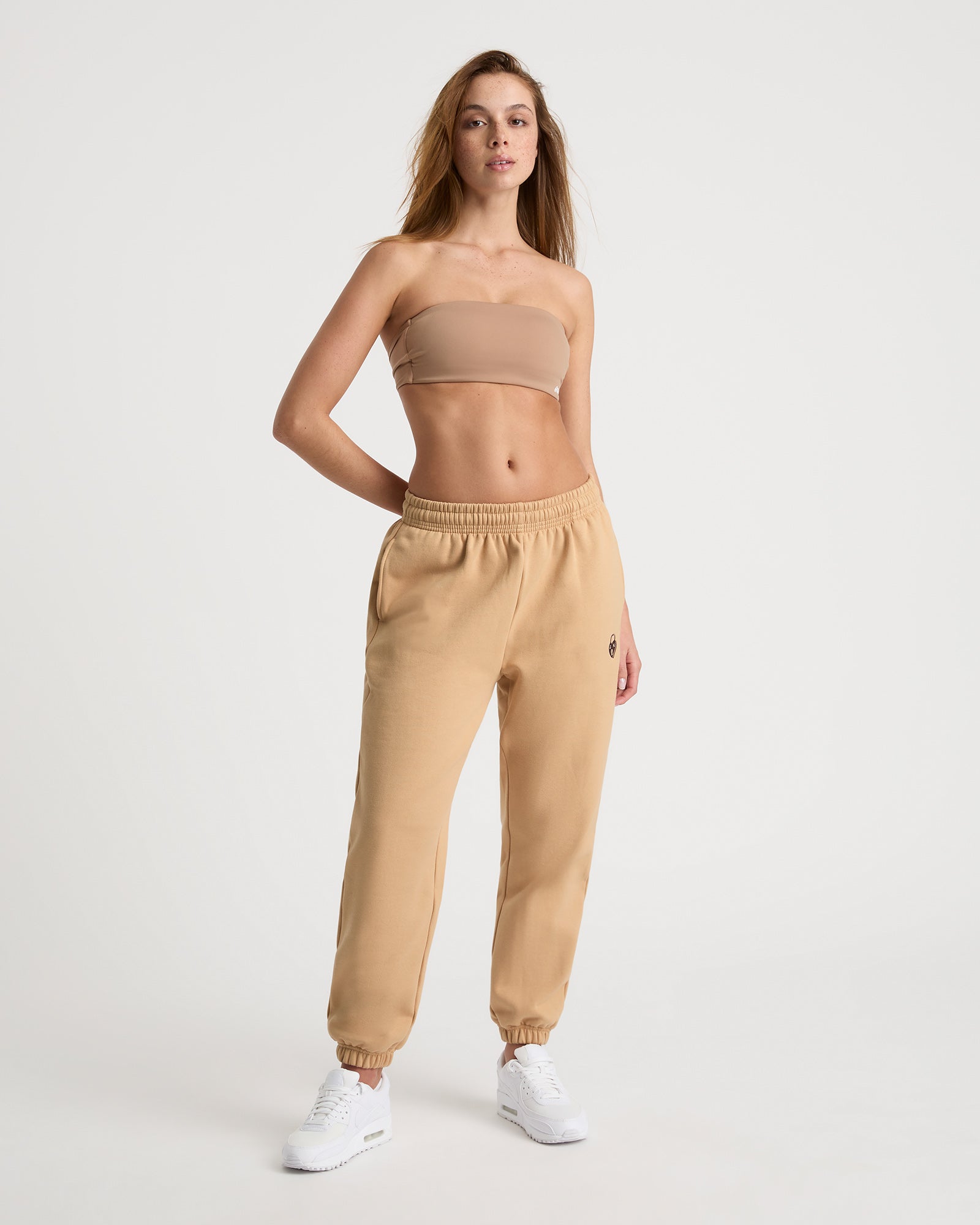 Edie unisex track pant - Latte