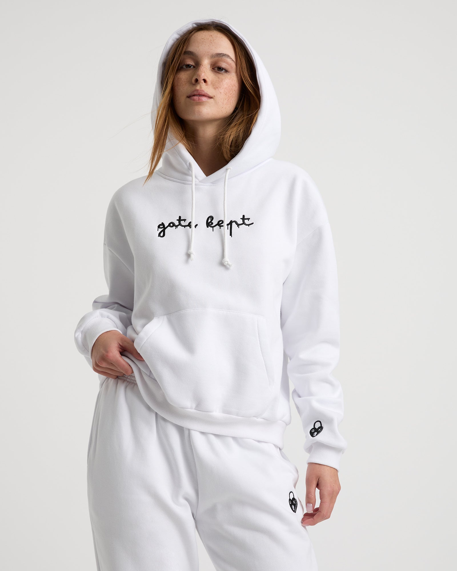 Edie unisex hoodie - Ice White