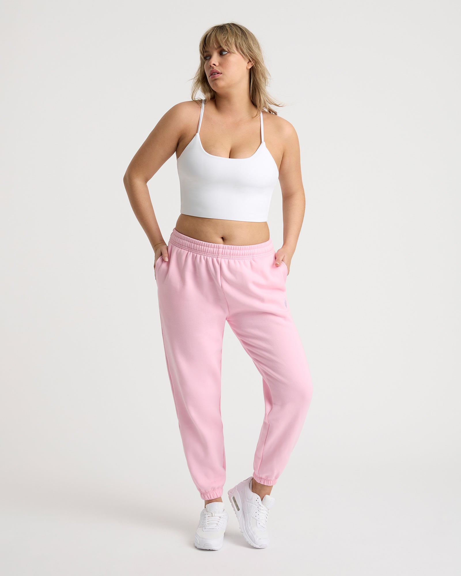 Edie unisex track pant - Rosé Pink