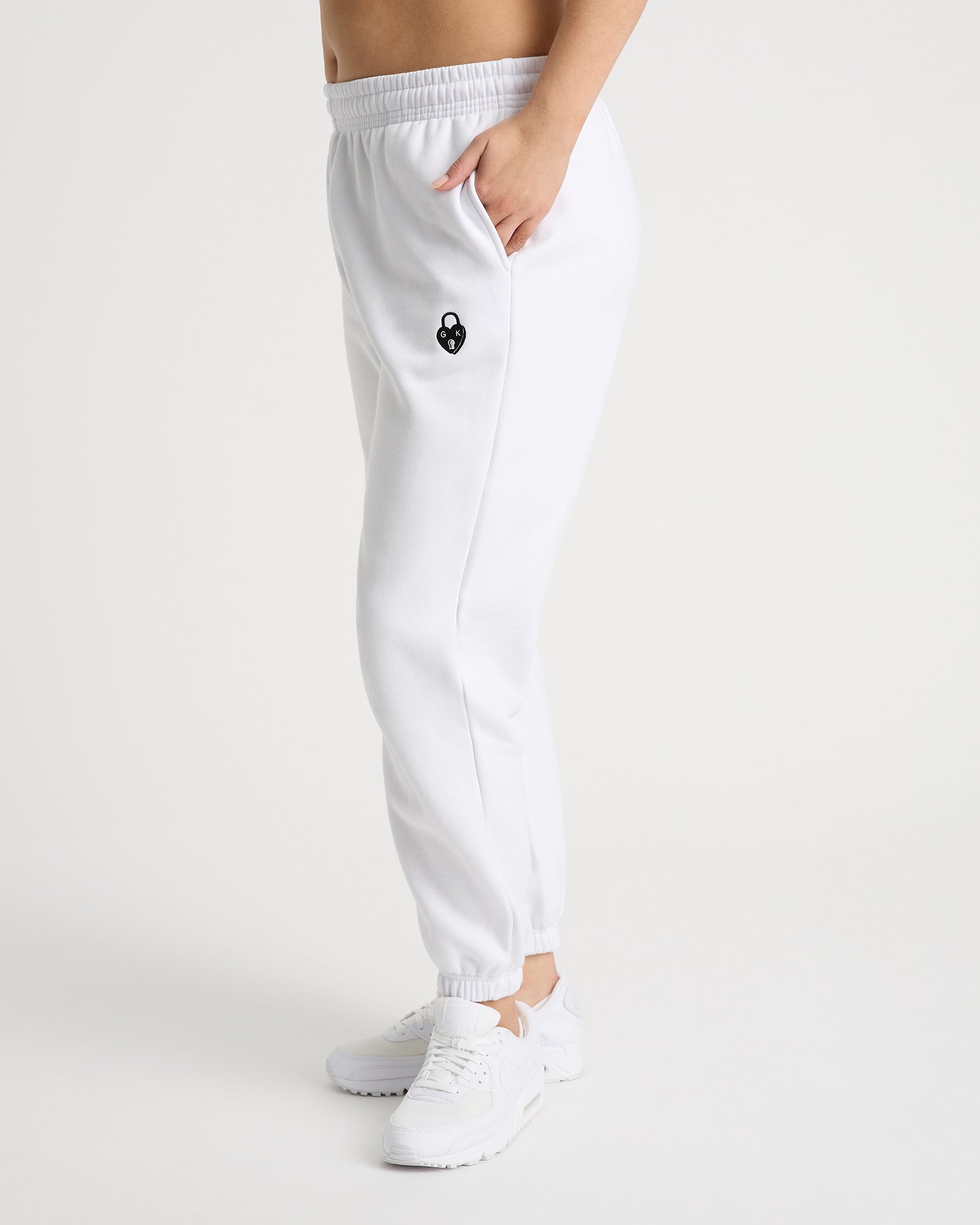 Edie unisex track pant - Ice White