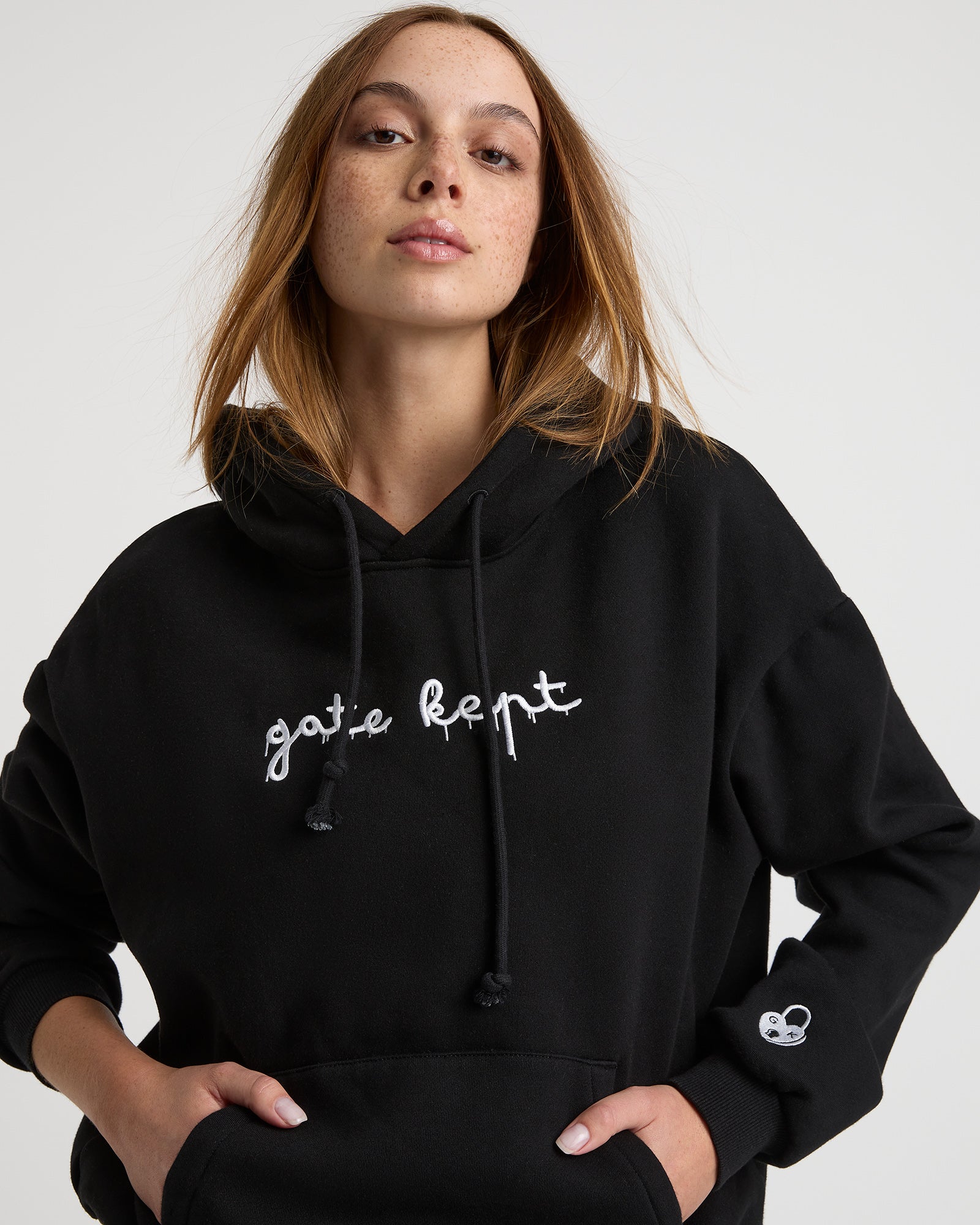 Edie unisex hoodie - Black