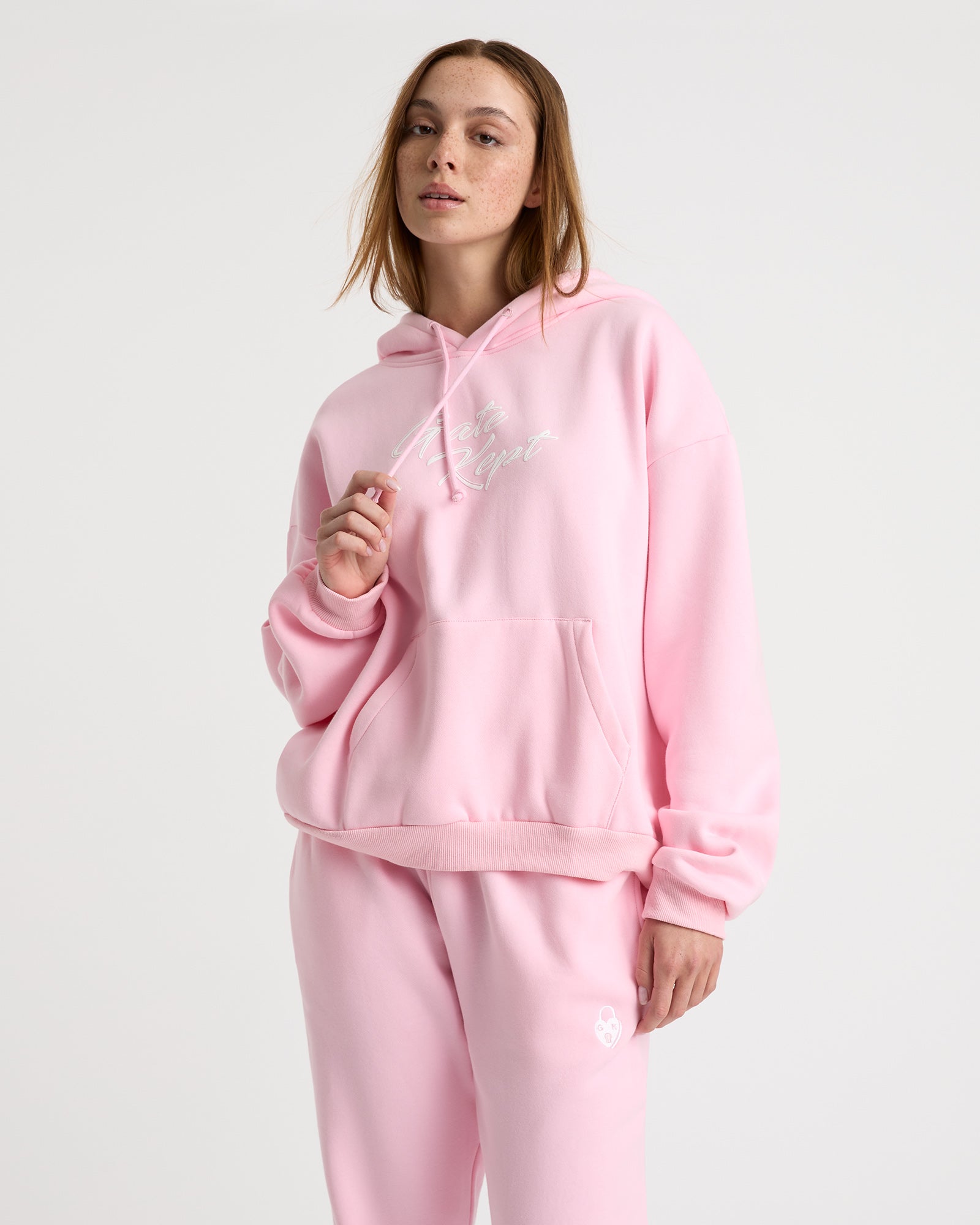 Edie unisex hoodie - Rosé Pink