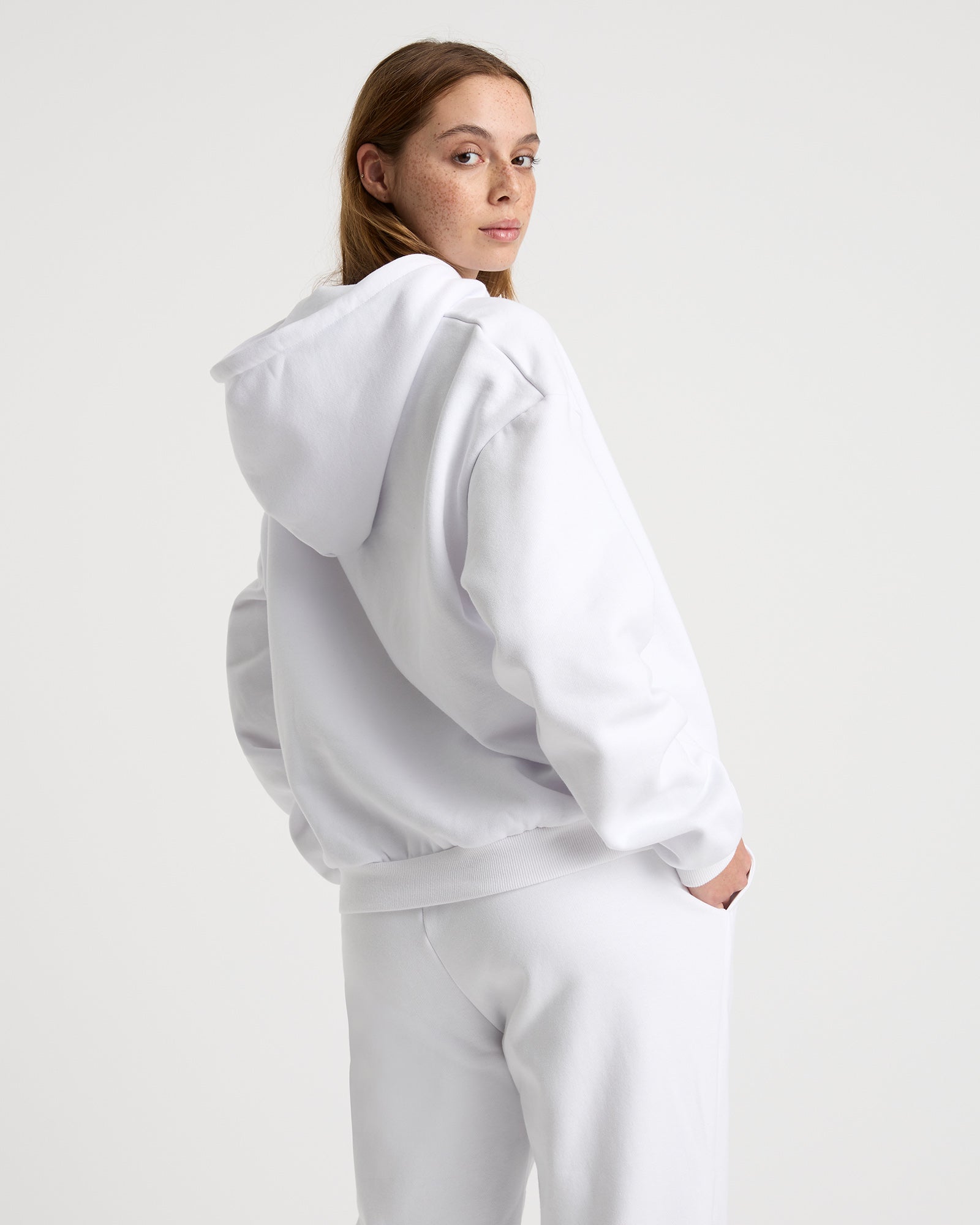 Edie unisex hoodie - Ice White