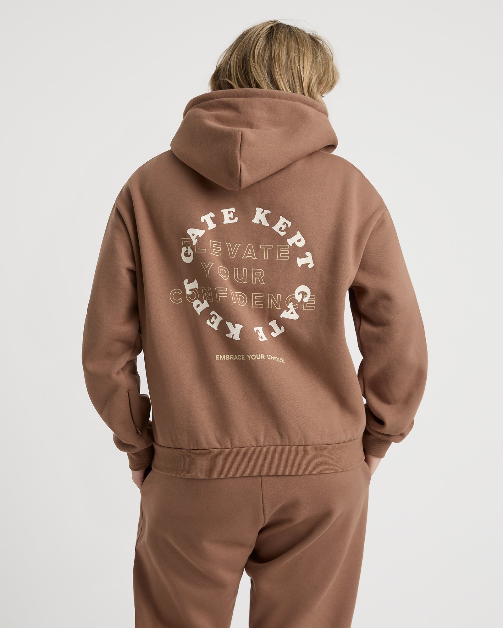 Edie unisex hoodie - Mocha