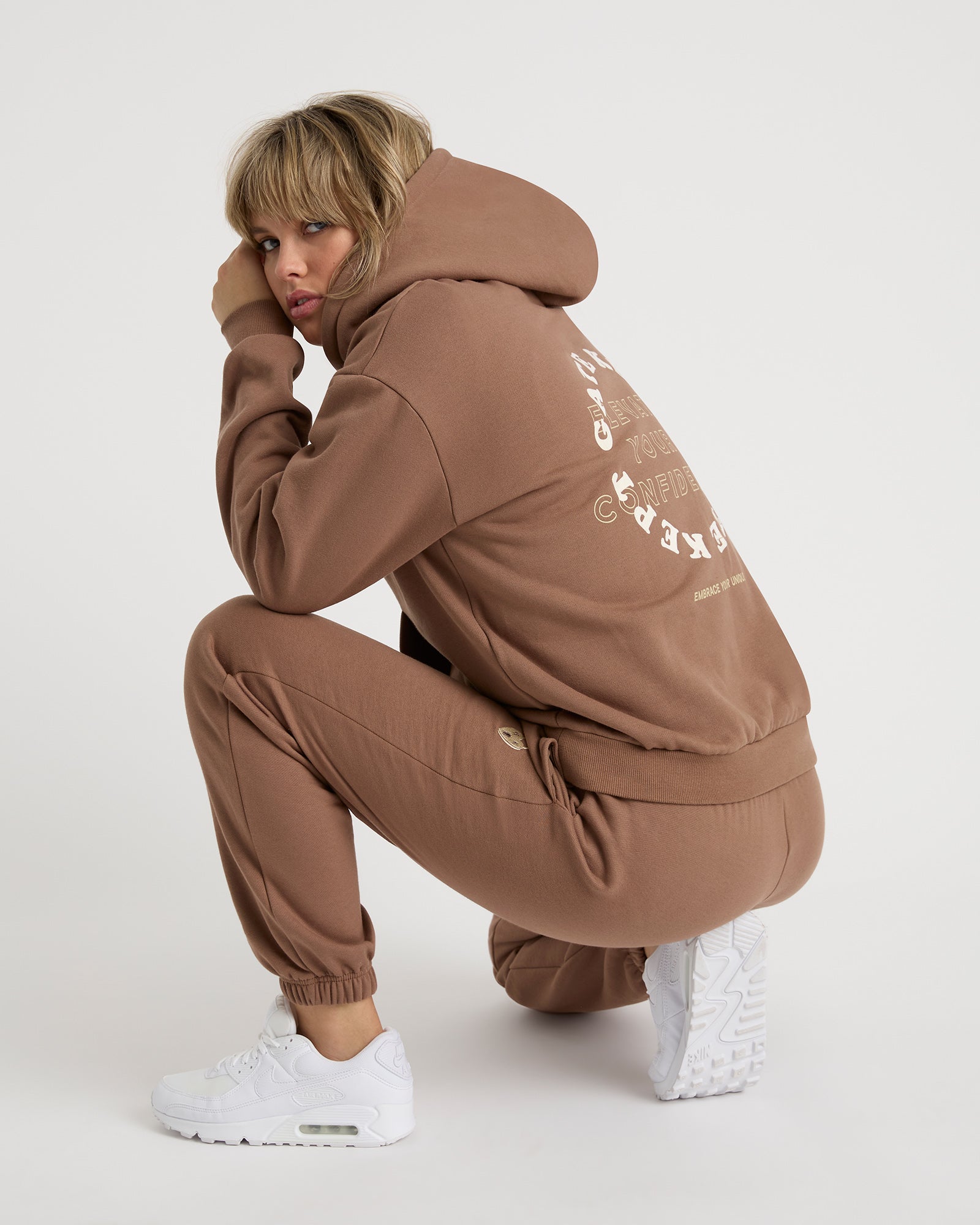 Edie unisex hoodie - Mocha