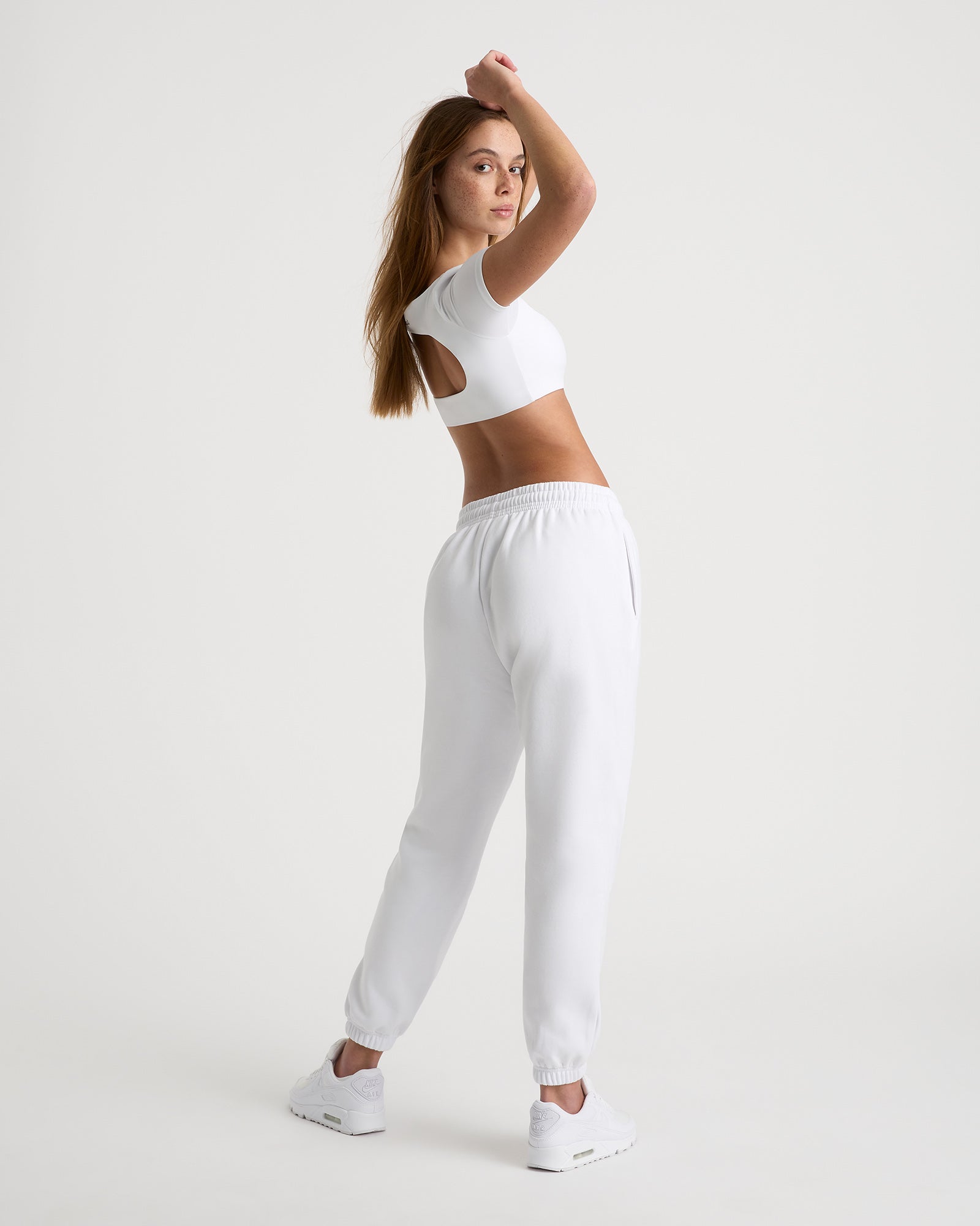 Edie unisex track pant - Ice White