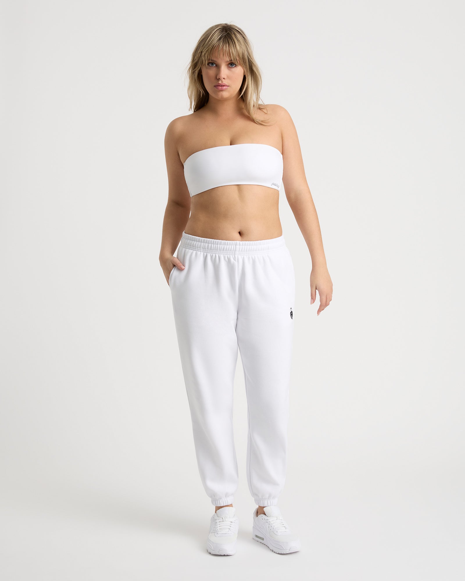 Edie unisex track pant - Ice White