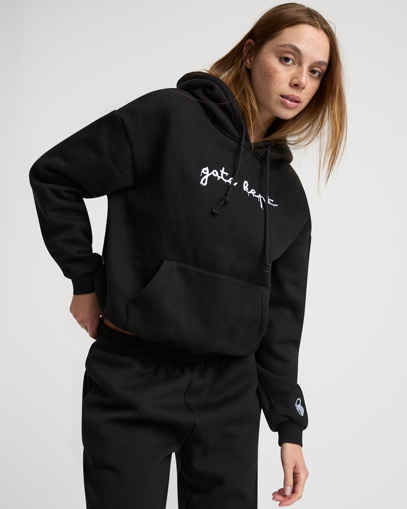 Edie unisex hoodie - Black