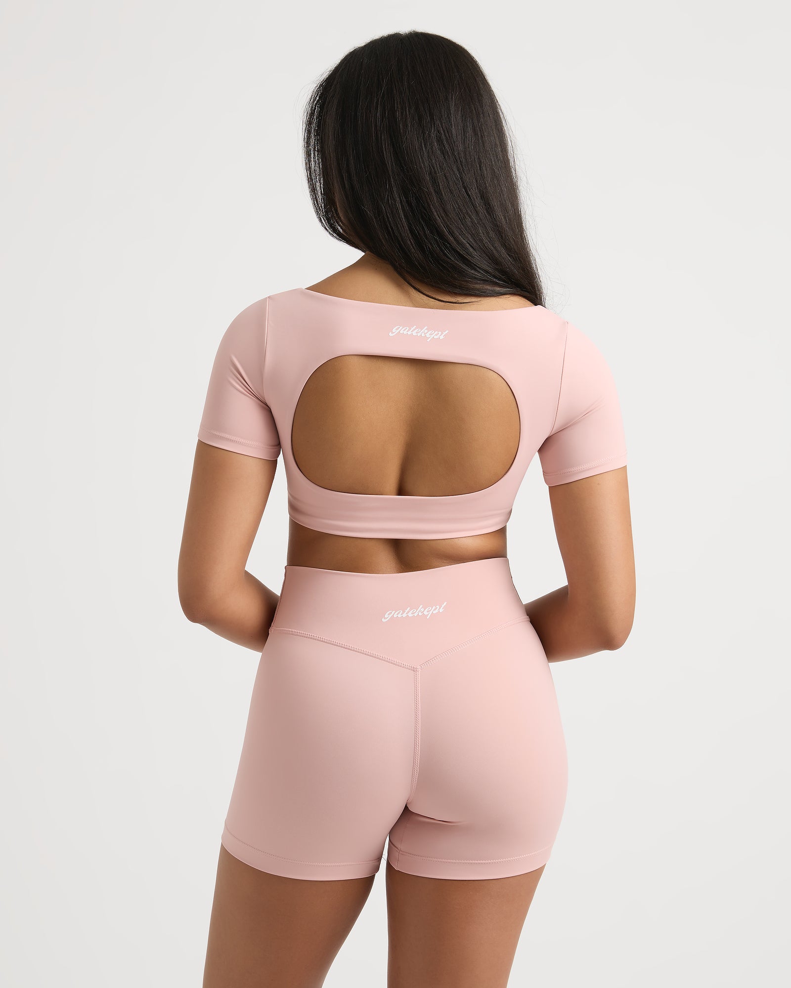 Sophia Crop Tee - Soft Pink