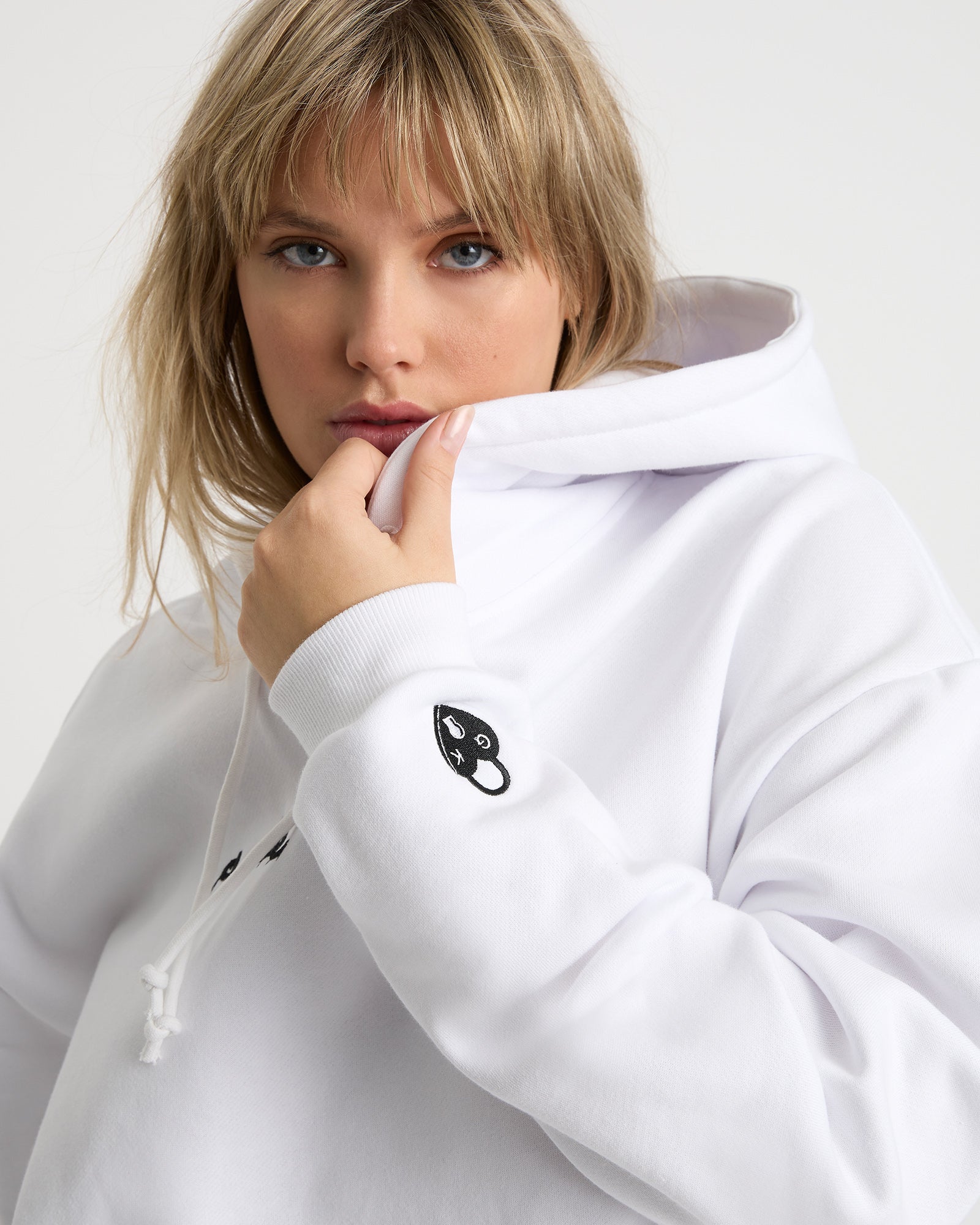 Edie unisex hoodie - Ice White