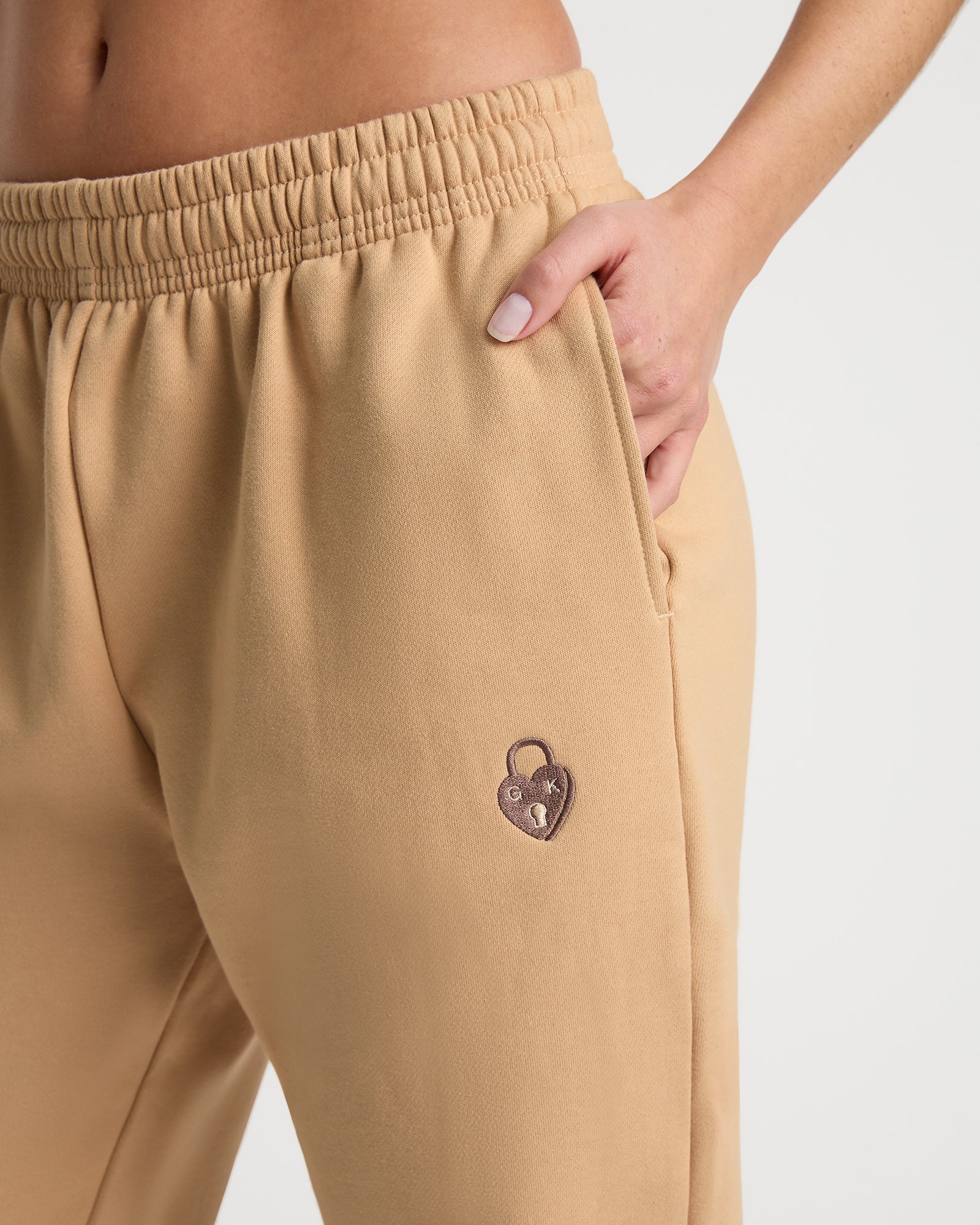 Edie unisex track pant - Latte