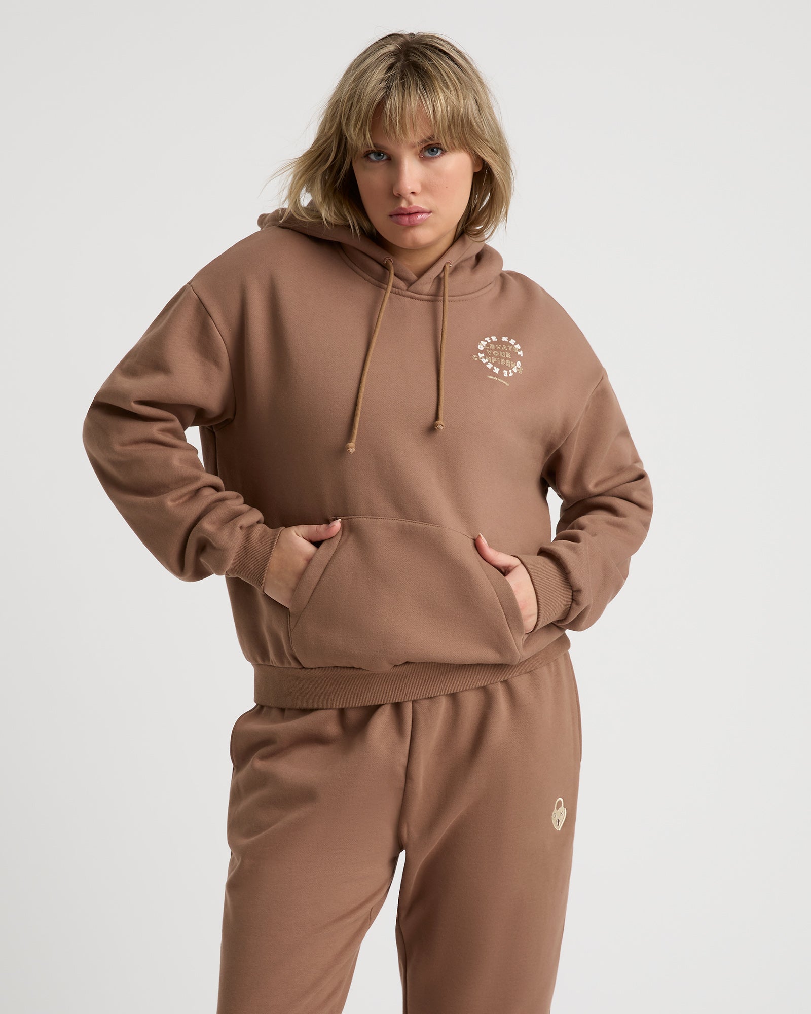 Edie unisex hoodie - Mocha