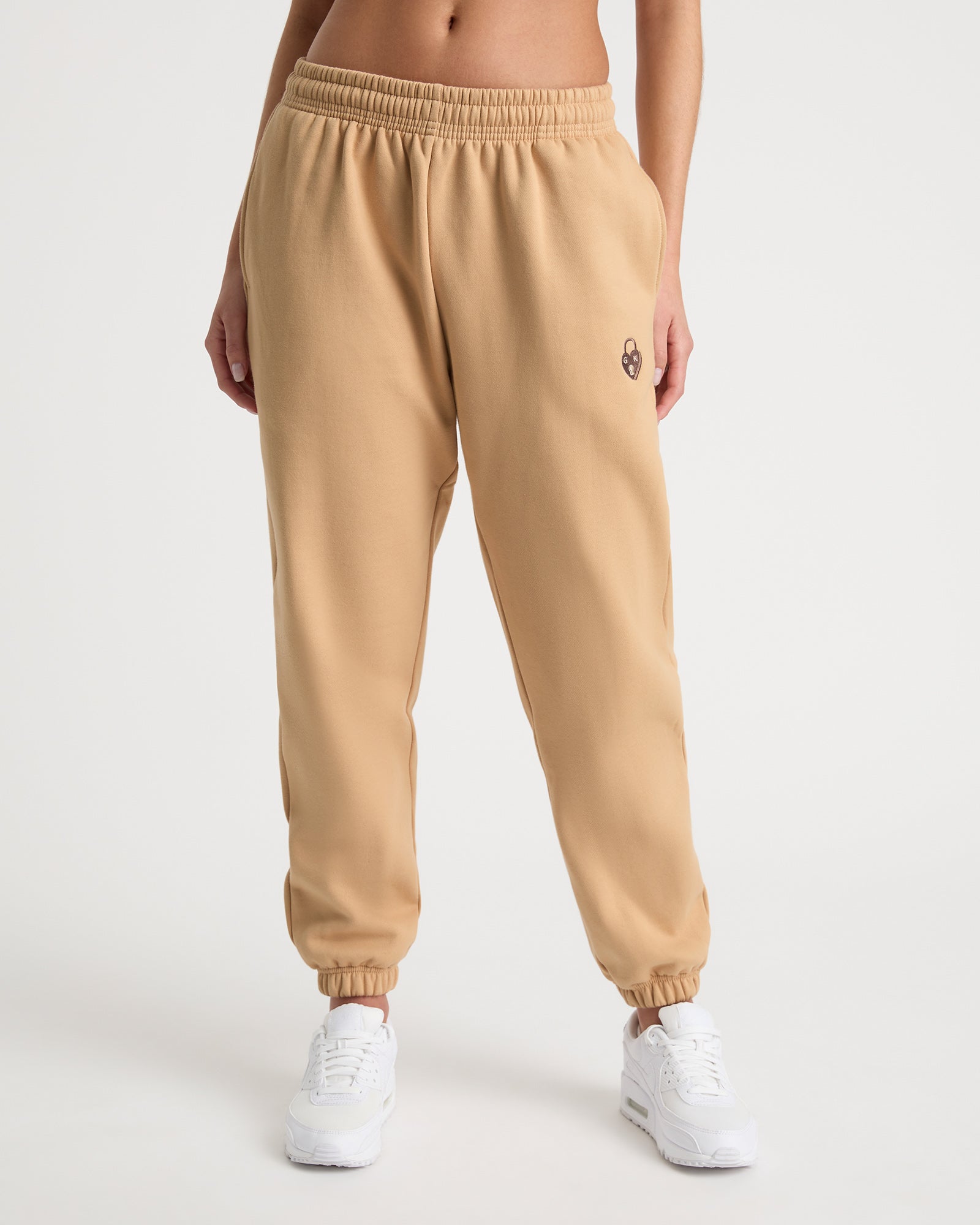 Edie unisex track pant - Latte