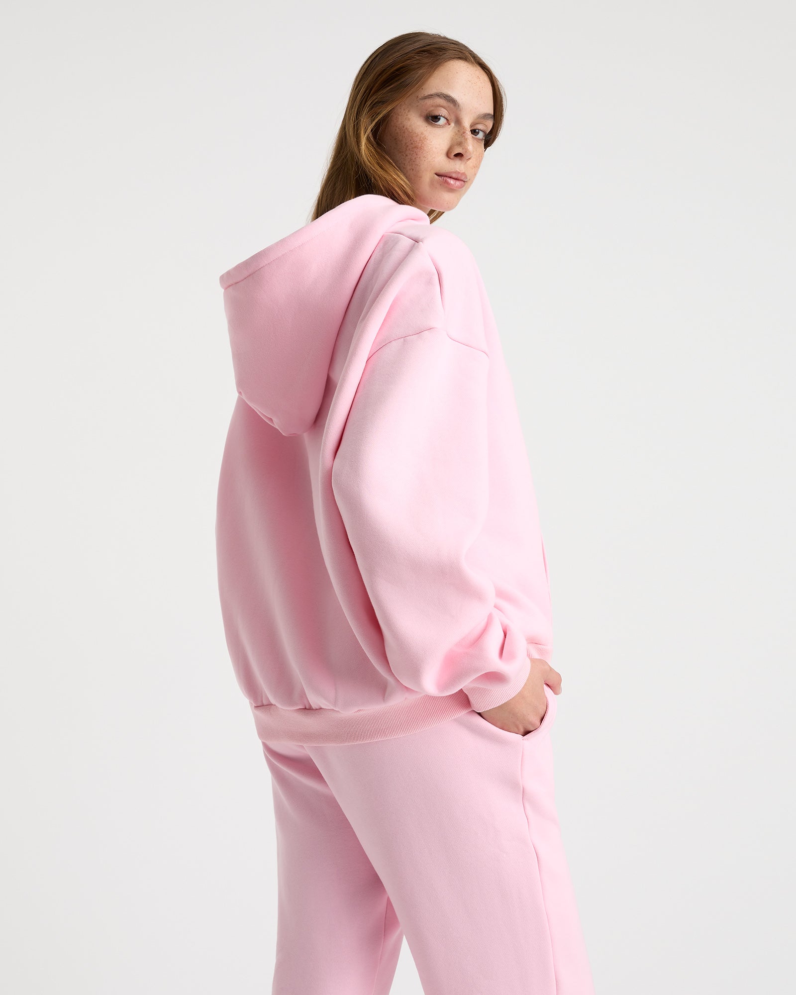 Edie unisex hoodie - Rosé Pink